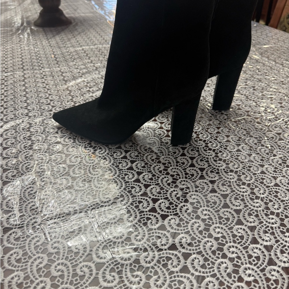 Marc Fisher Black Heeled Boots